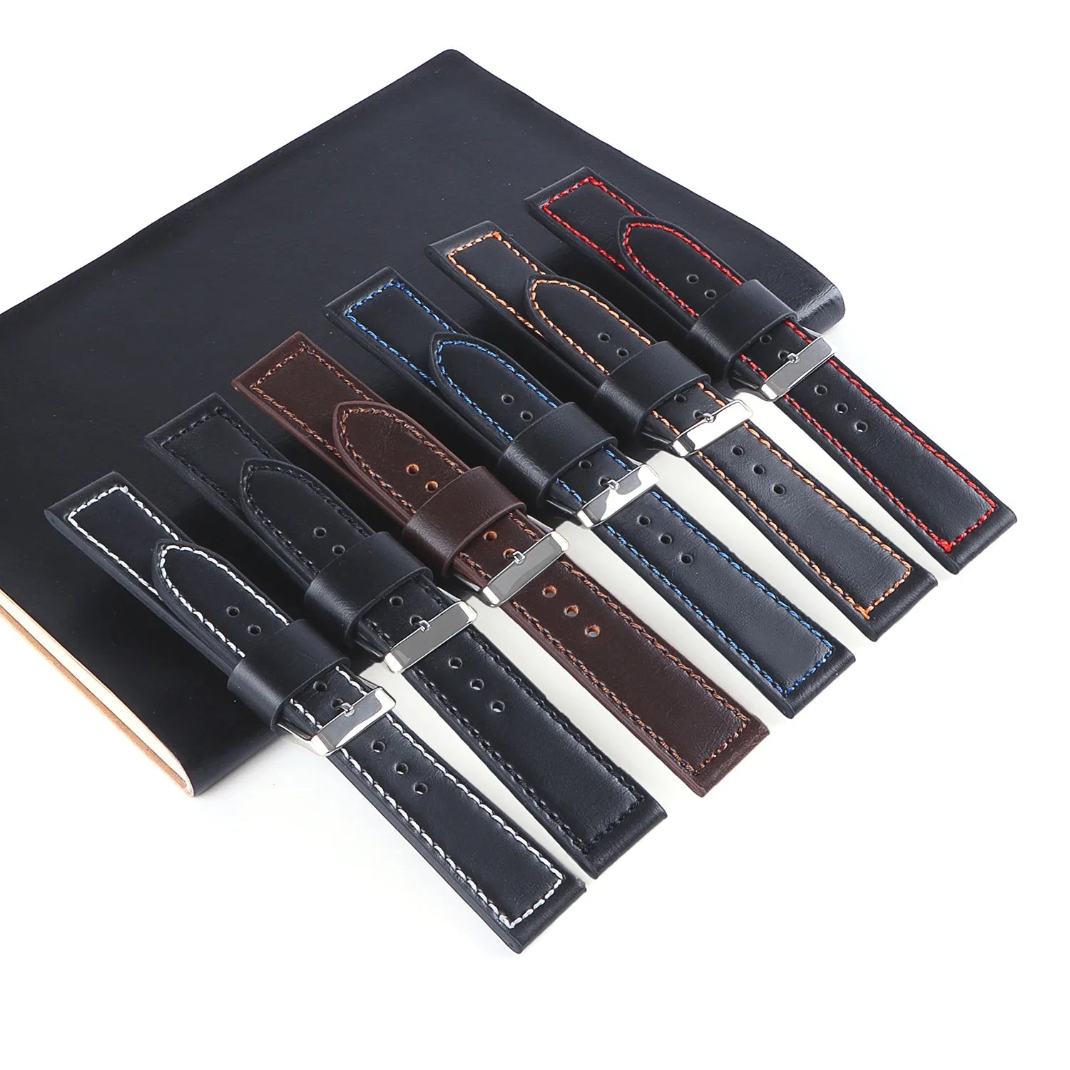 CowLost | product_id-genuine-leather-universal-watch-strap-for-rolex-square-buckle-18-20-22-24mm-unisex |4