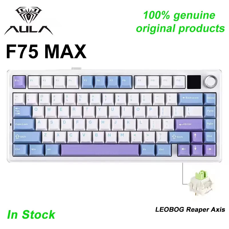 CowLost | aula-f75-max-wireless-mechanical-keyboard-with-tft-screen-knob-75-ansi-layout-wired-bluetooth-2-4g |22