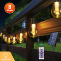 Solar LED String Lights 11.7M/8.9M with Remote, USB, 8 Modes, IP65 Waterproof for Outdoor Garden, Terrace, Balcony