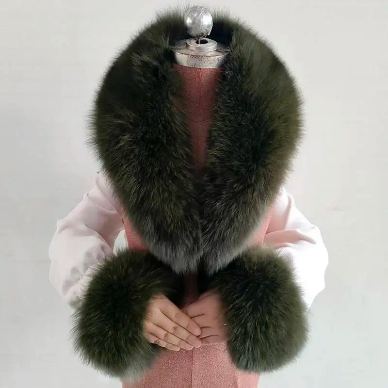 CowLost | winter-natural-fox-fur-scarf-and-cuff-set |32