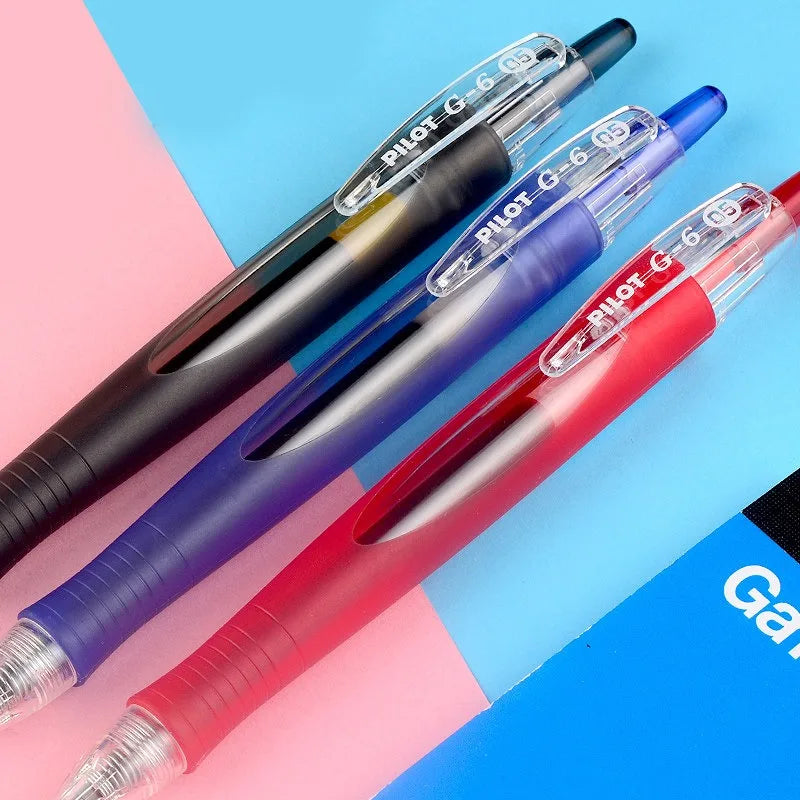 CowLost | product_id-pilot-g-6-0-5mm-gel-pen-with-comfort-grip-black-red-blue-ink-smooth-writing-needle-point |3