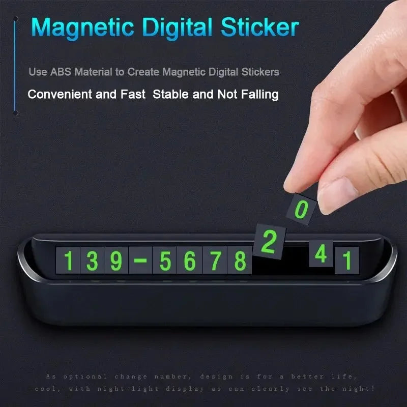 CowLost | mobile-phone-car-mounts-product_id-car-phone-number-card-temporary-parking-plate-13x2-5cm-anti-slip-holder |8