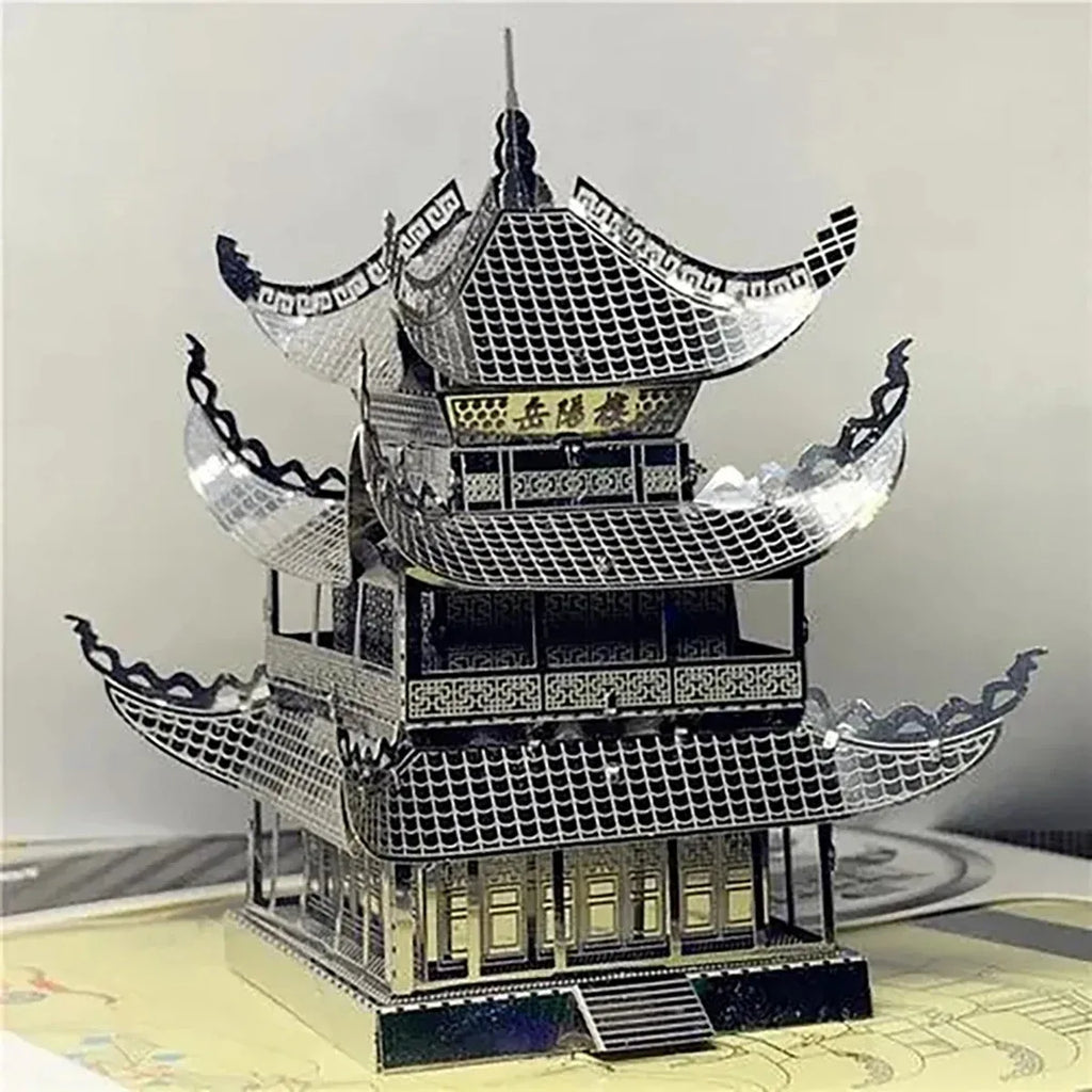 CowLost | product_id-3d-metal-puzzle-yue-yang-tower-chinese-architecture-diy-laser-cut-model-kit |6
