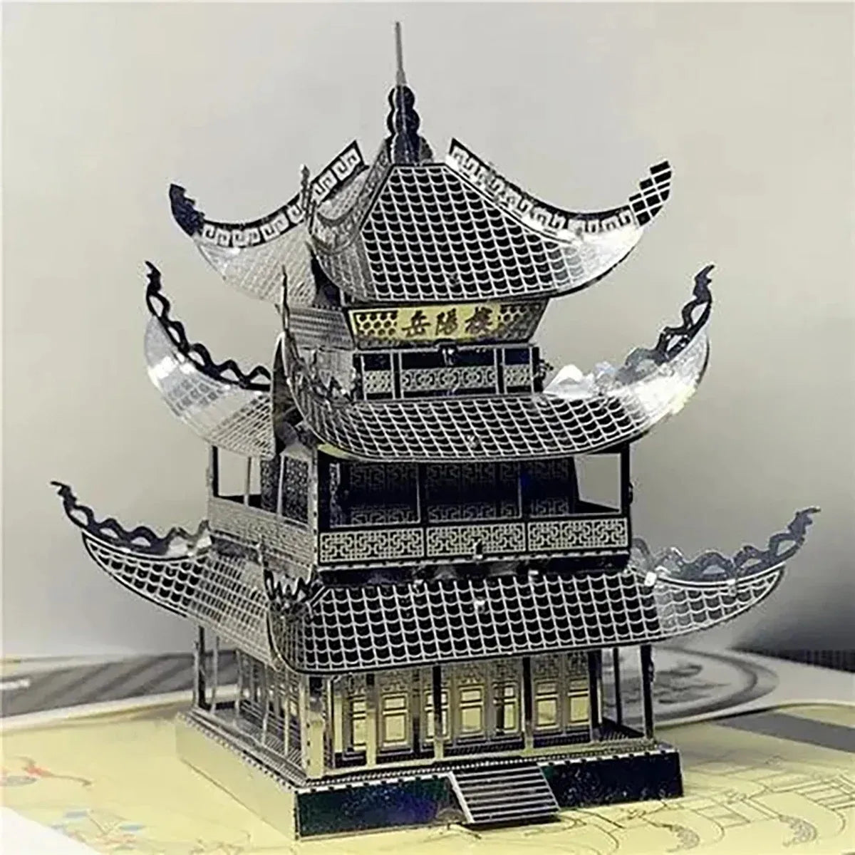 CowLost | product_id-3d-metal-puzzle-yue-yang-tower-chinese-architecture-diy-laser-cut-model-kit |6