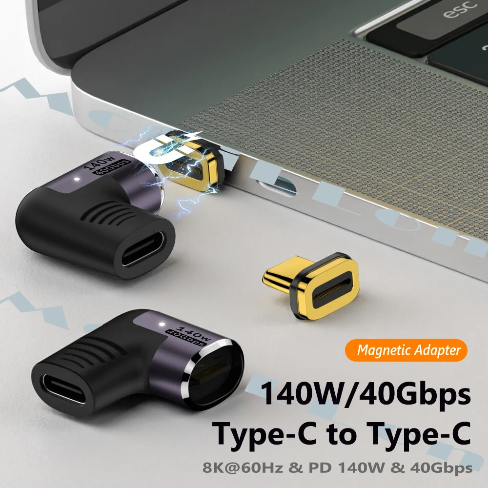 CowLost | product_id-140w-magnetic-usb-4-0-type-c-otg-adapter-40gbps-thunderbolt-3-fast-charging-8k-60hz-video-converter-for-macbook-phone-ipad |2