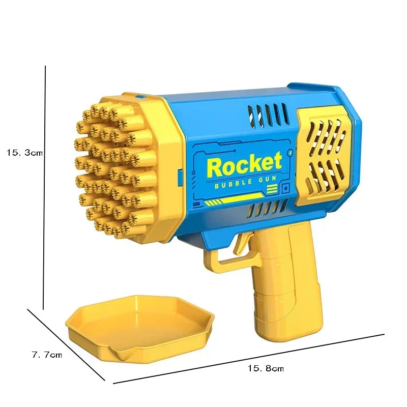 40 Hole Automatic Bubble Gun Toy Handheld Bubble Machine for Kids Outdoor Gift