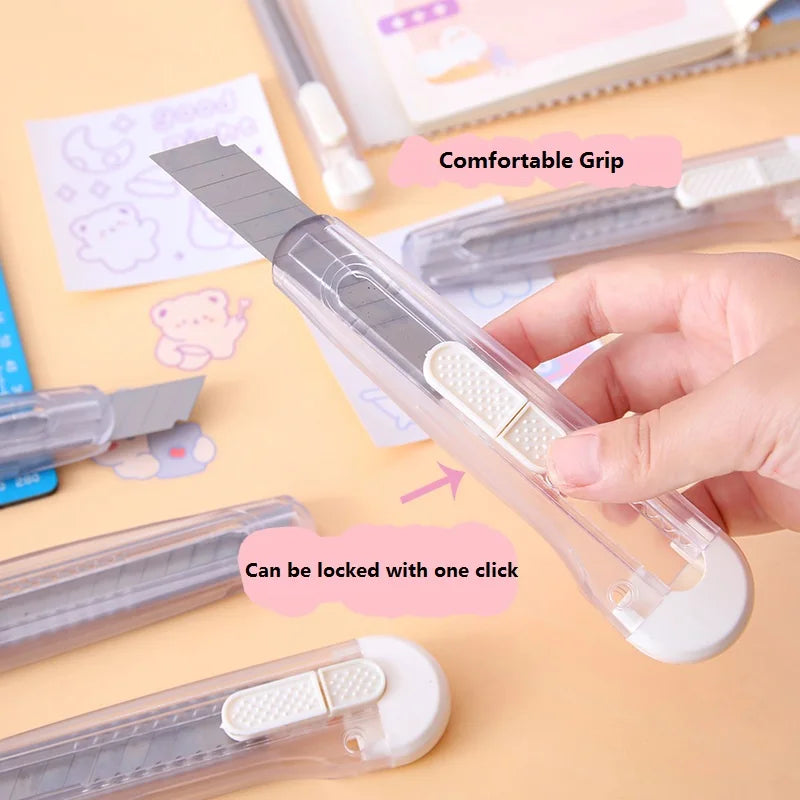 CowLost | product_id-ins-transparent-retractable-utility-knife-small-box-cutter-for-wallpaper-and-paper-cutting |5