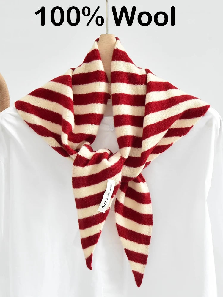CowLost | british-korean-triangle-scarf-niche-wool-triangular |2