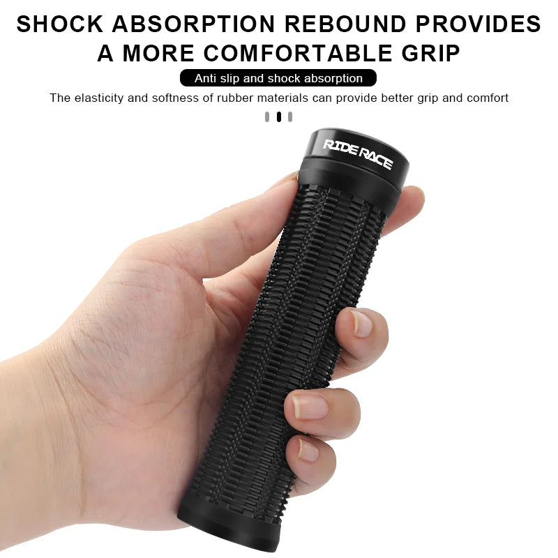 CowLost | riderace-bicycle-grips-lock-on-mountain-bike-handle-bar-cover-ergonomic-mixed-color-shockproof-tpr-rubber-cycling-handlebar-grip |11