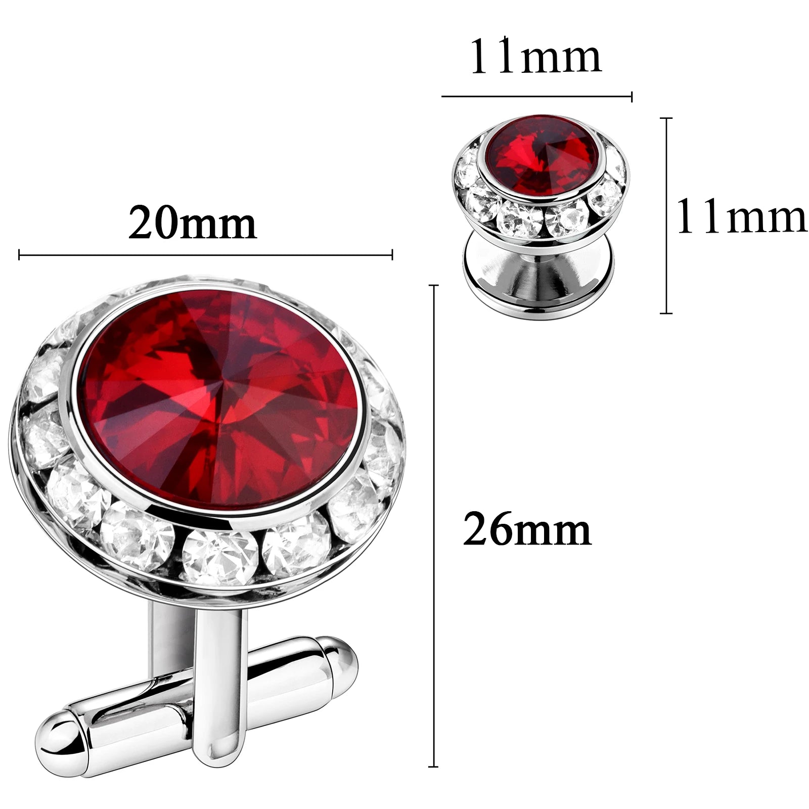 CowLost | clothing-accessories-hawson-royal-blue-gemstone-cufflinks-tuxedo-studs-set-for-men-formal-wear |17
