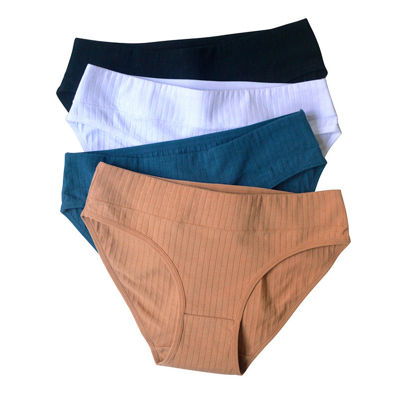 CowLost | product_id-seamless-cotton-low-waist-womens-briefs-breathable-solid-color-m-xl |7