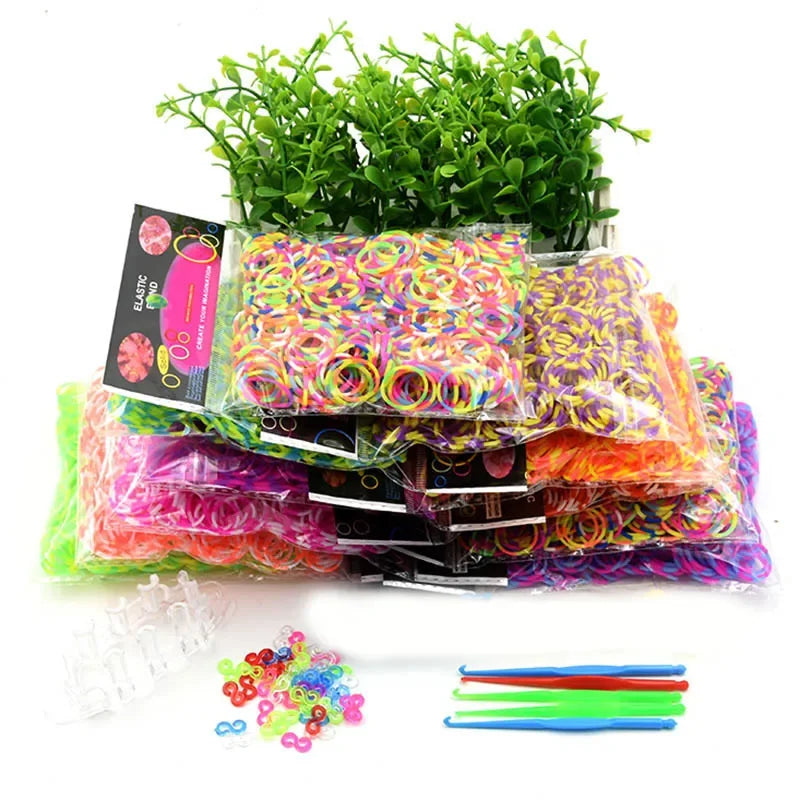 DIY Hand Loom Knitting Machine for Loom Bands, Bracelets, Clips & Charms