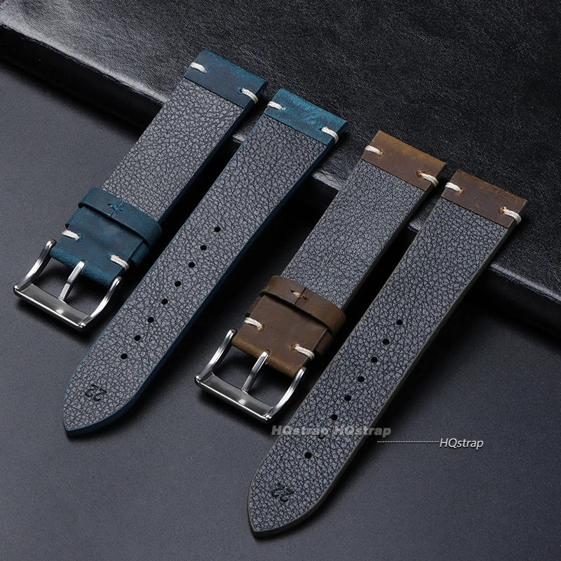 CowLost | product_id-genuine-calfskin-leather-watchband-18-24mm-brown-universal-sport-smartwatch-strap-replacement |9