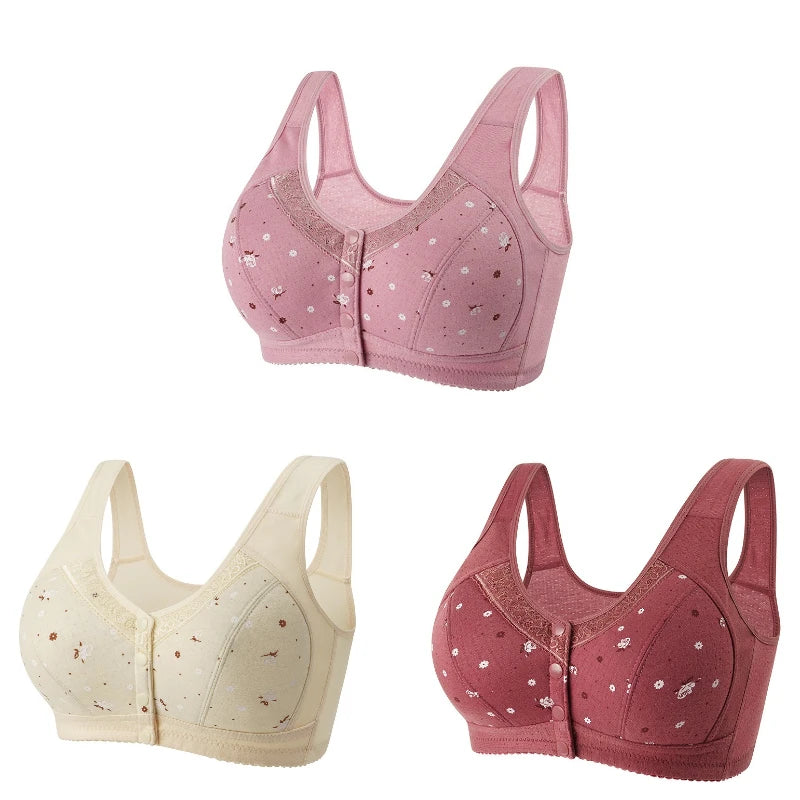 CowLost | product_id-fallsweet-3-piece-wireless-front-closure-seamless-lace-bra-set-plus-size |16