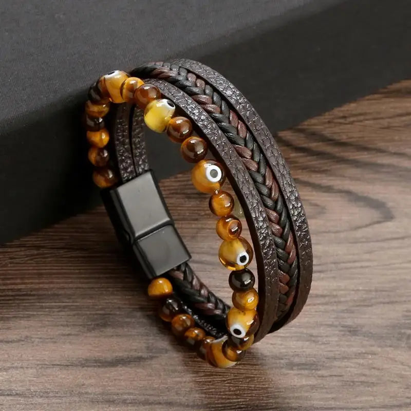 CowLost | badge-pass-holders-jiayiqi-stainless-steel-and-leather-bangle-bracelet-for-men |18