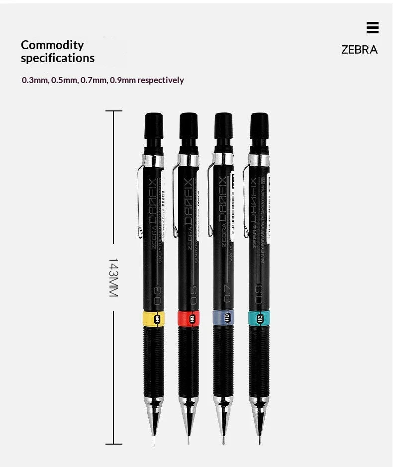 CowLost | product_id-zebra-dm5-300-mechanical-pencil-set-0-3-0-5-0-7-0-9mm-break-resistant-for-technical-drawing-and-school-use |14