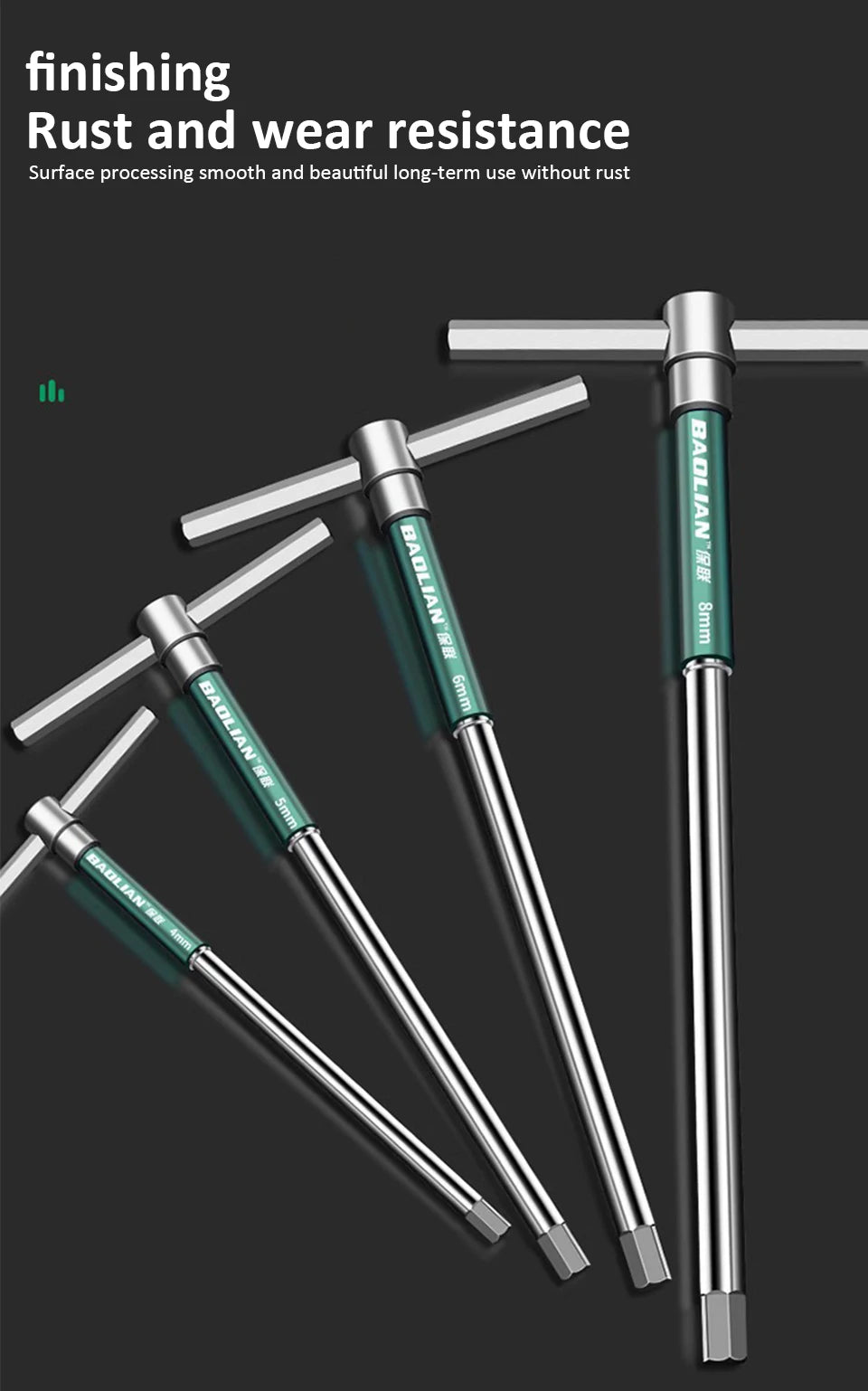 CowLost | t-bar-socket-wrench-2-10mm-adjustable-t-handle-speed-wrench-set-nut-spinner-hex-socket-t-shape-handle-wrench-2-way-drive-design |16