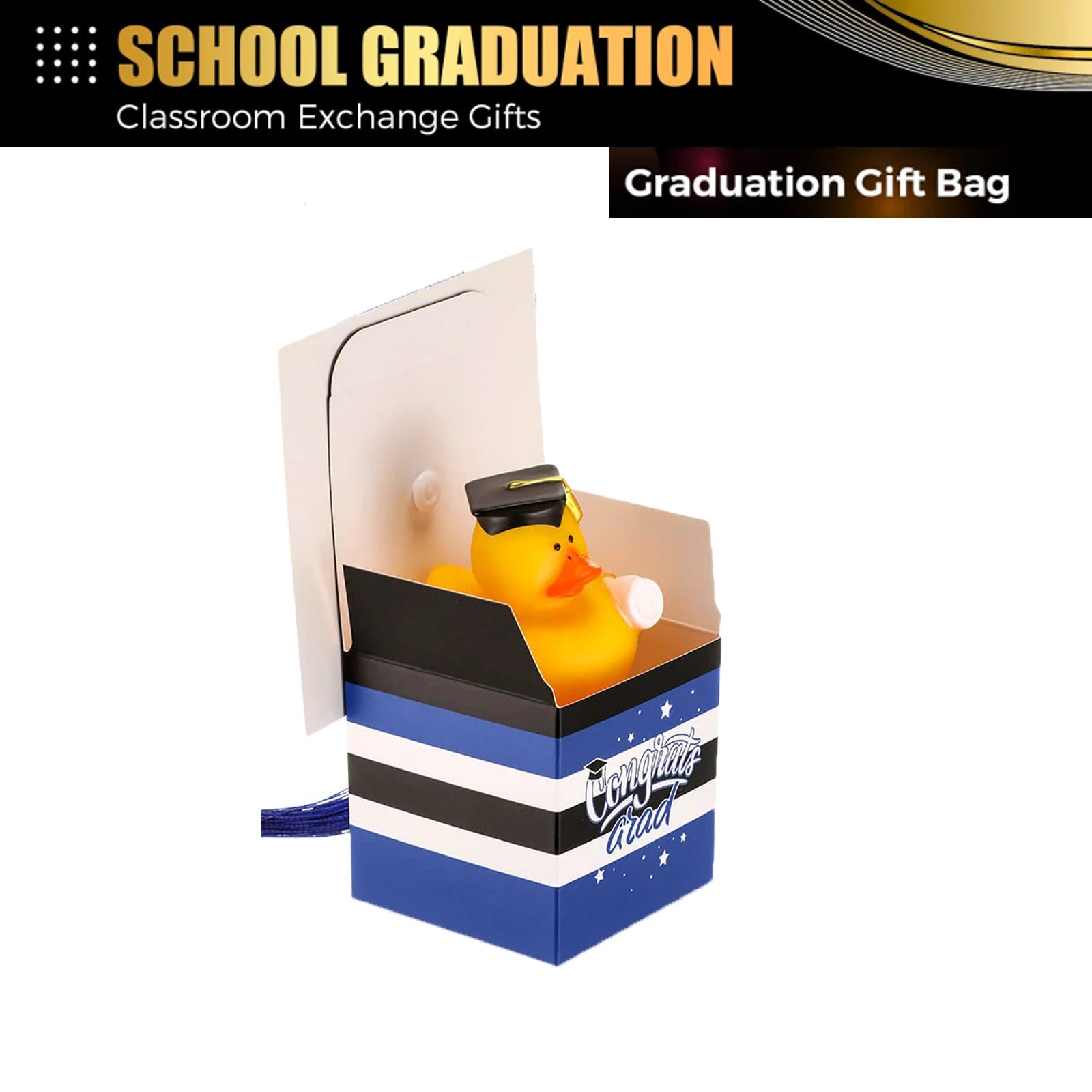 CowLost | product_id-graduation-duck-with-cap-gift-box-tassel-candy-box-party-favors-set |1