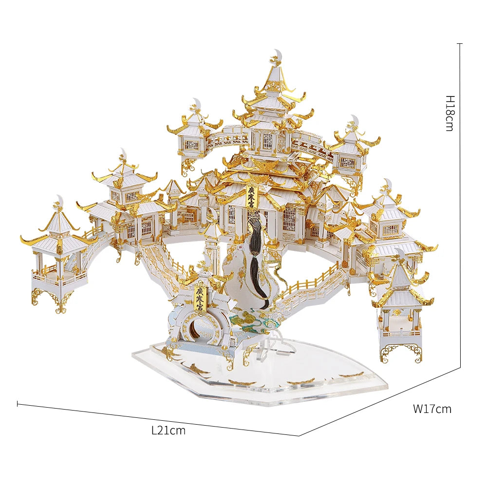 CowLost | fencing-barriers-piececool-3d-metal-puzzle-moon-palace-building-kit |2