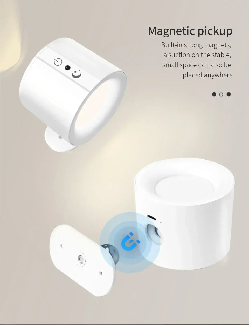 CowLost | product_id-rechargeable-magnetic-touch-led-wall-lamp-with-360-rotation-and-wireless-remote-for-bedroom-and-living-room |16