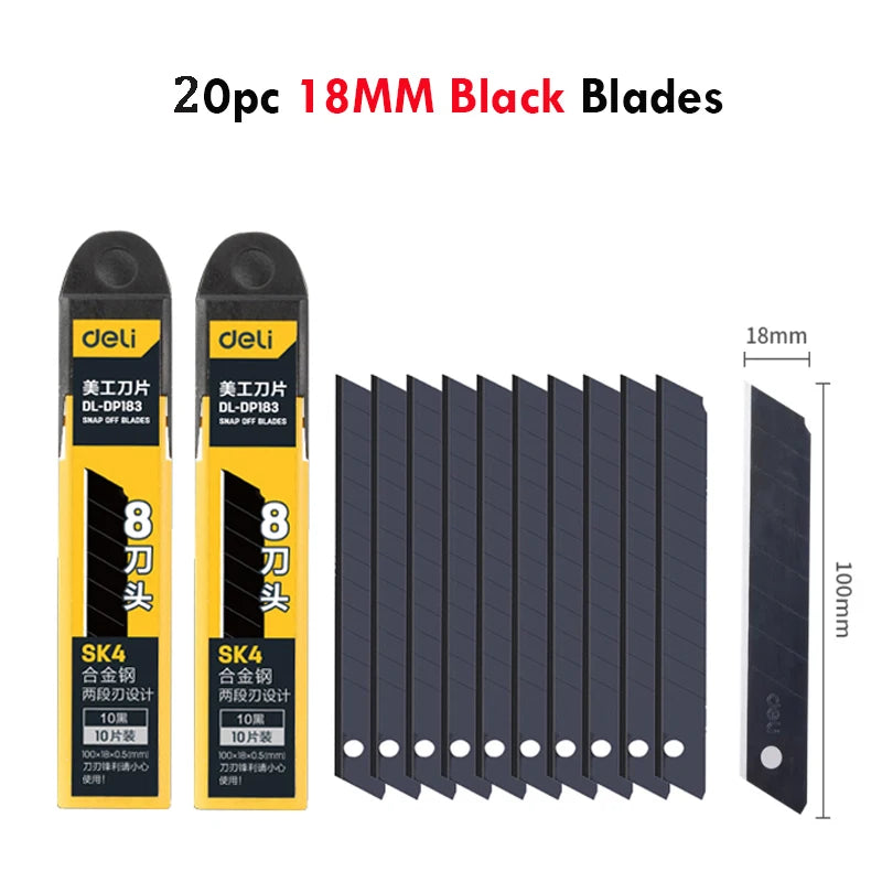 CowLost | product_id-multipurpose-retractable-utility-knife-9-18mm-sk2-thickened-blade-self-locking-box-opener |19