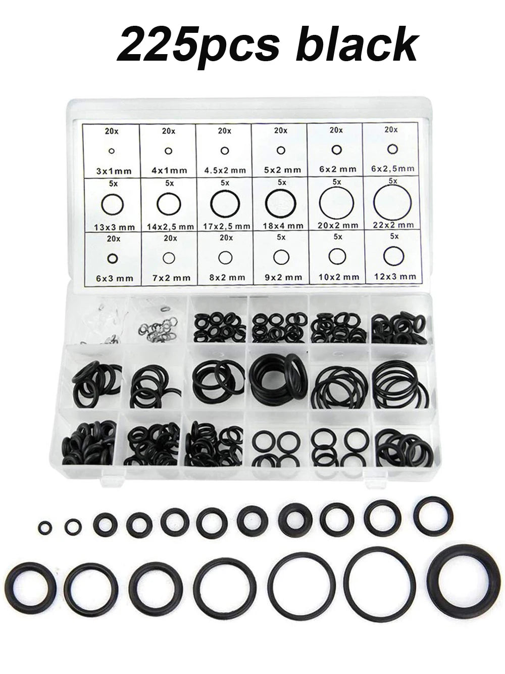 CowLost | o-ring-assortment-kit-set-nitrile-rubber-high-pressure-o-rings-nbr-sealing-kit-for-plumbing-automotive-and-faucet-repair-o-rings |32