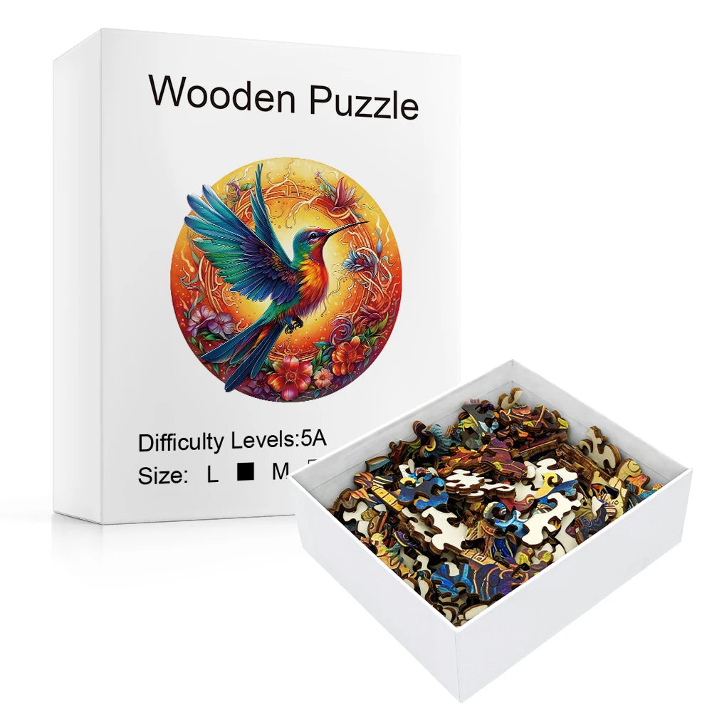 CowLost | product_id-wooden-mandala-hummingbird-jigsaw-puzzle-for-adults-with-unique-bird-shaped-pieces-great-gift |2