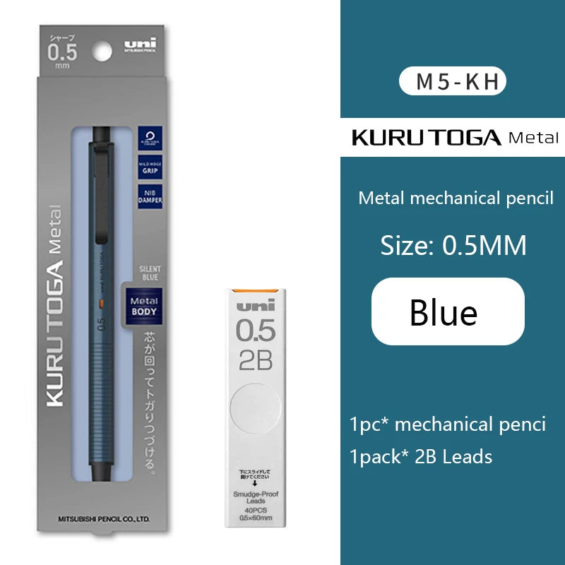 CowLost | product_id-uni-m5-kh-metal-mechanical-pencil-0-5mm-kuru-toga-rotating-lead-core-no-breakage |20