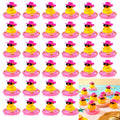 CowLost | product_id-6-12-24-48-summer-rubber-duck-car-dashboard-decorations-with-mini-hat-and-swim-ring |7