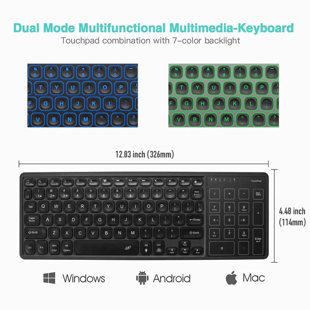 CowLost | product_id-jomaac-wireless-touchpad-keyboard-bluetooth-2-4g-backlit-7-color-for-laptop-pc-tablet |8