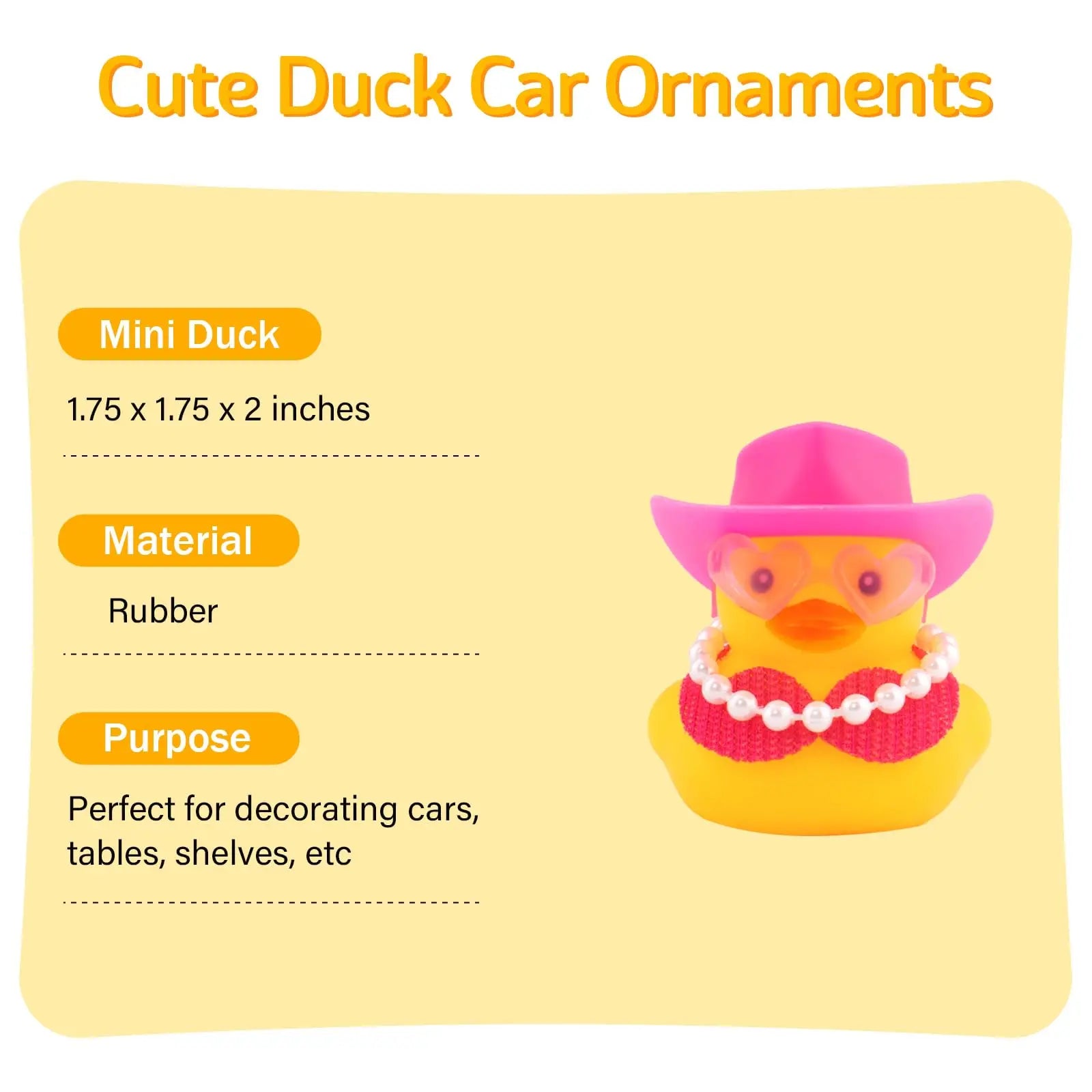 CowLost | 1-set-cowboy-car-rubber-duck-black-duck-decoration-dashboard-with-sun-hat-for-car-dashboard-decorations-2 |9