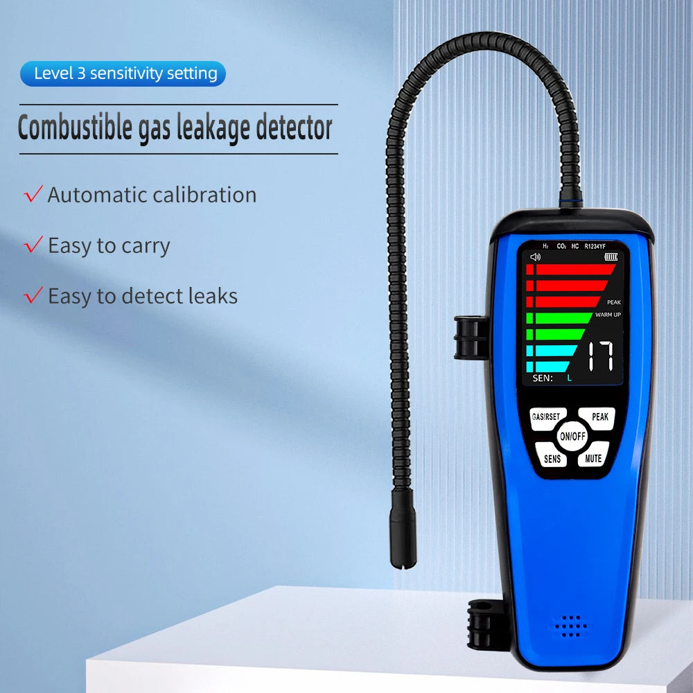 LD200 LD600 Halogen & Combustible Gas Leak Detector with 0-100% LEL Alarm and LCD Display