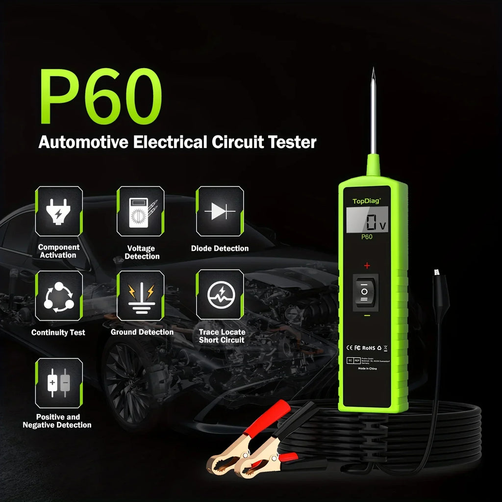 CowLost | electric-vehicle-ev-parts-accessories-topdiag-p60-automotive-circuit-tester-with-lcd-display-and-flashlight-6-30v-dc |7