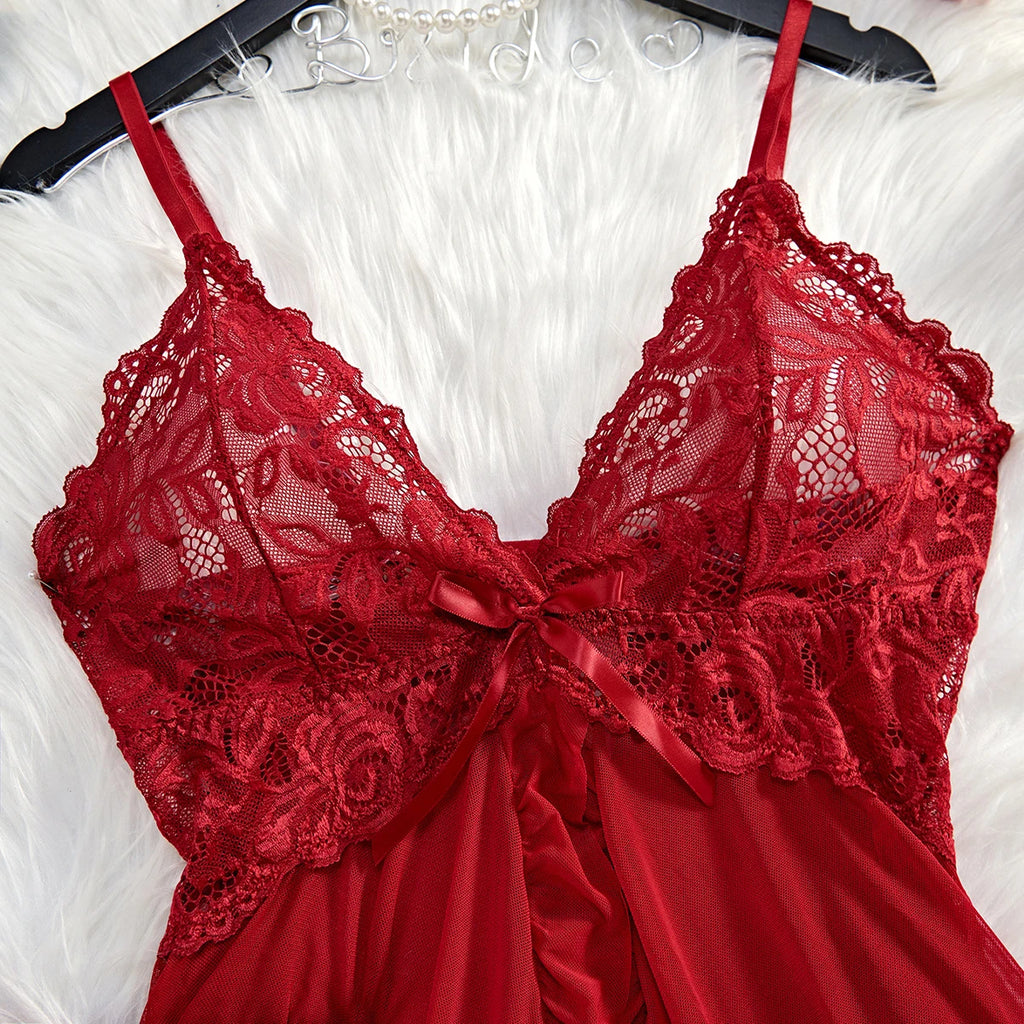 CowLost | transparent-red-sexy-lingerie-womens-underwear |4