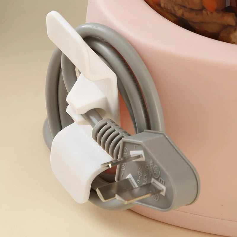 CowLost | 3-6pcs-cord-wrapper-hooks-clip-cable-wire-organizer-kitchen-appliance |3