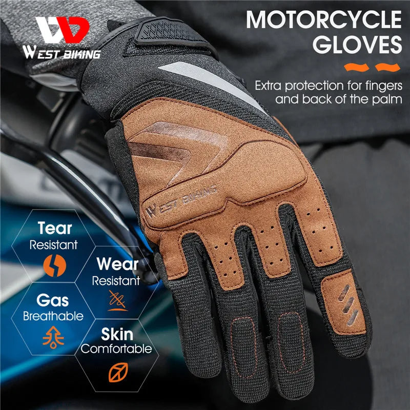 CowLost | west-biking-touch-screen-bicycle-gloves-motorcycle-men-women-full-finger-riding-racing-gym-fitness-cycling-mtb-road-sport-gloves |4