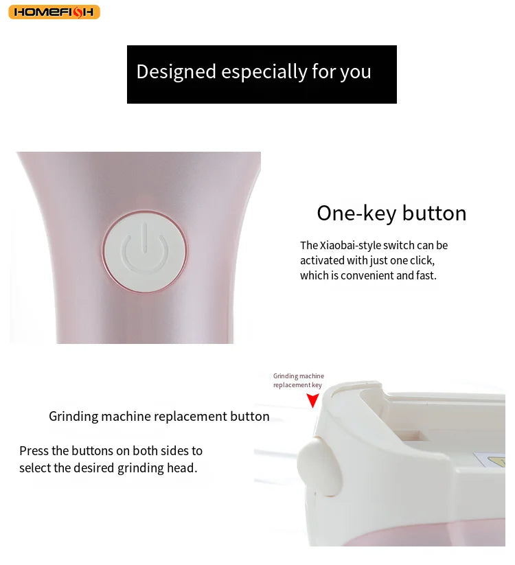 CowLost | product_id-homefish-usb-rechargeable-electric-pedicure-foot-grinder-with-replacement-heads-for-callus-removal |17