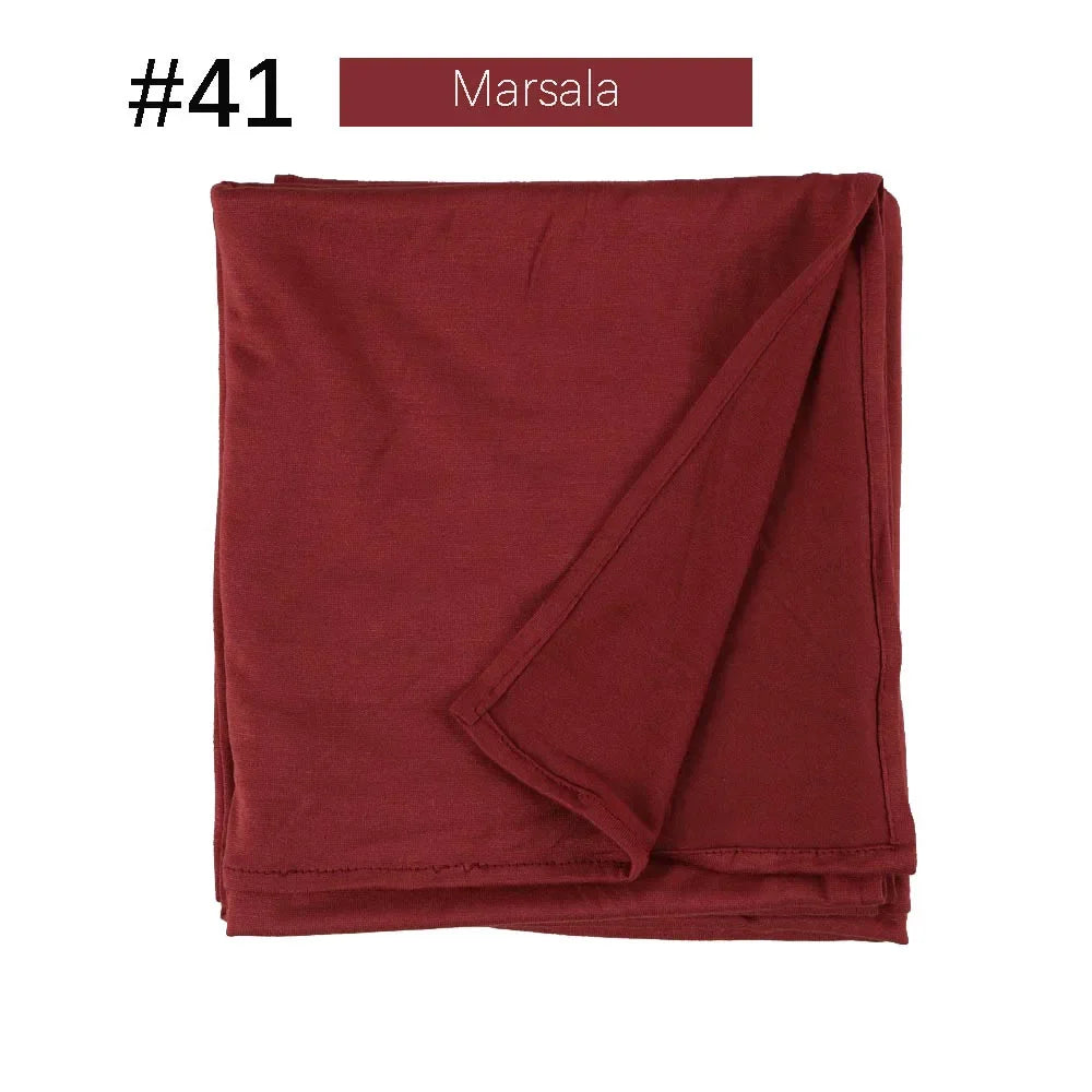 CowLost | muslim-women-stretchy-jersey-hijab-plain-cotton |50