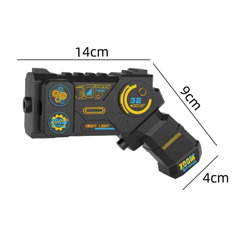 Glow in the Dark String Rope Launcher Portable Handheld Toy Gun Stress Relief Gift