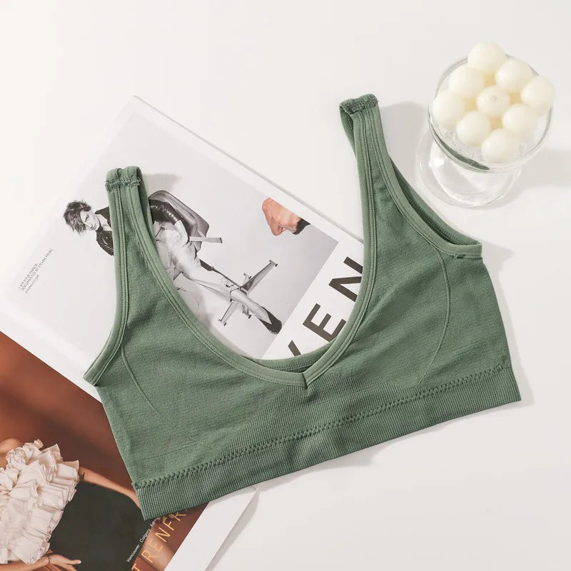 CowLost | product_id-seamless-wire-free-push-up-bra-crop-top-for-women-m-l |16