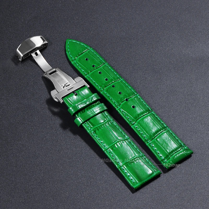 CowLost | product_id-genuine-calfskin-leather-watchband-14-24mm-folding-buckle-unisex-strap-for-business-watches |14