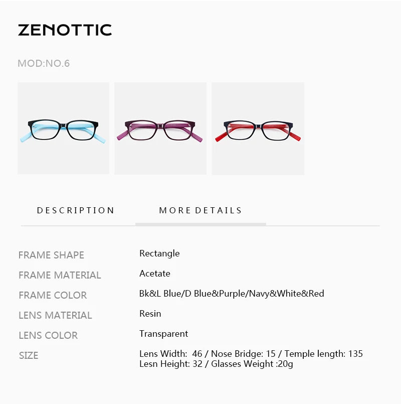 CowLost | zenottic-fashion-kids-glasses-rectangle-optics-frames |4