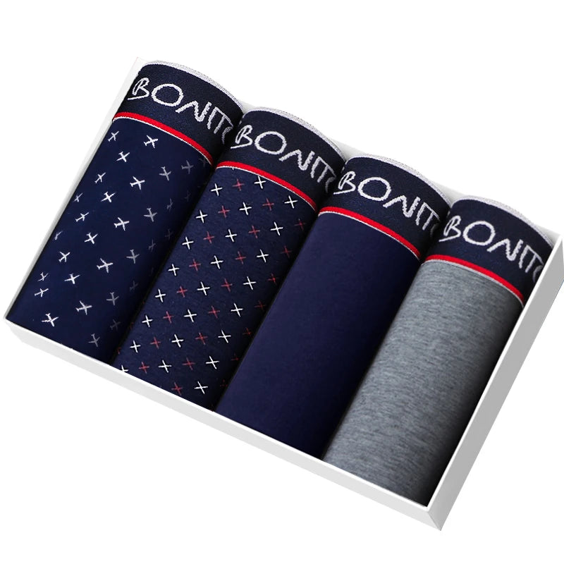 CowLost | activewear-pants-4pcs-mens-cotton-boxer-underpants |36