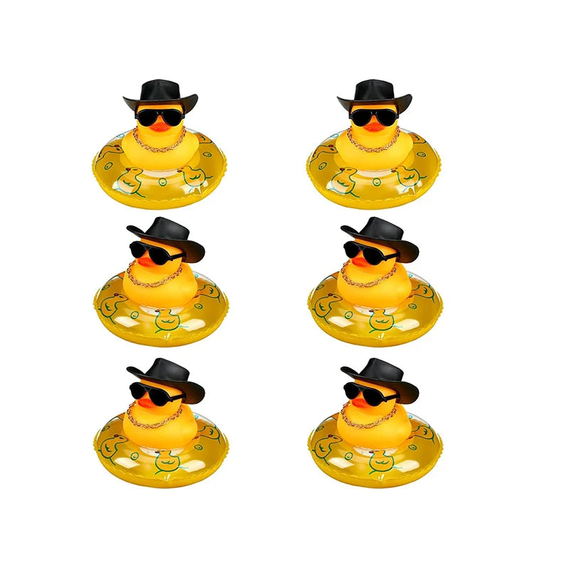 CowLost | product_id-6-pack-cowboy-rubber-ducks-with-hat-and-scarf-mini-party-favor-toys-for-shower-and-birthday |7
