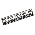 CowLost | product_id-reflective-vinyl-car-sticker-14x3cm-do-not-follow-me-funny-decal-wholesale |14