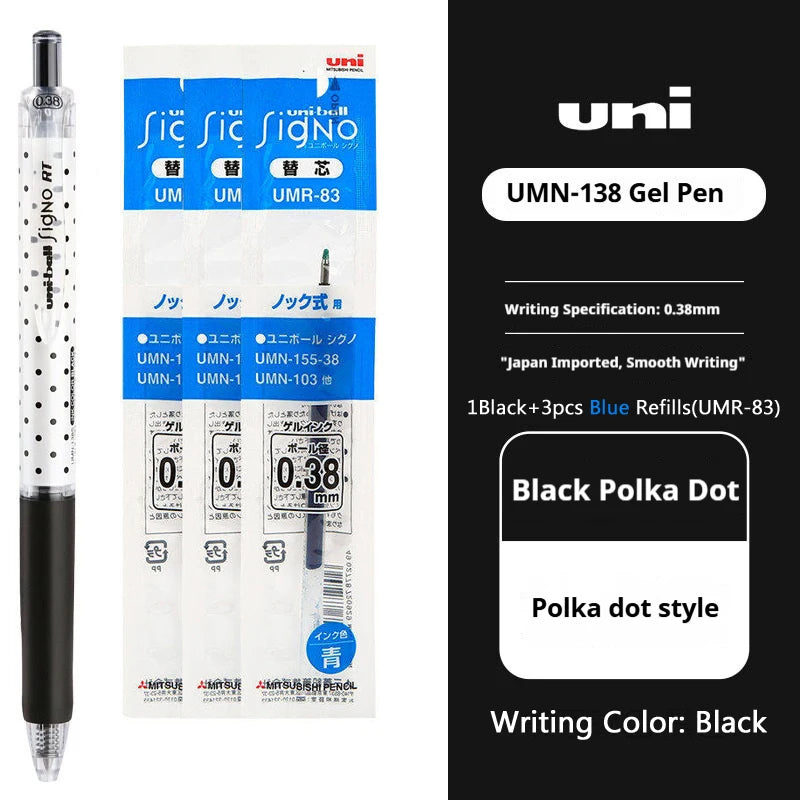 CowLost | product_id-uni-ball-signo-umn-138s-limited-polka-dot-gel-pen-0-38mm-retractable-fine-point-assorted-colors |39