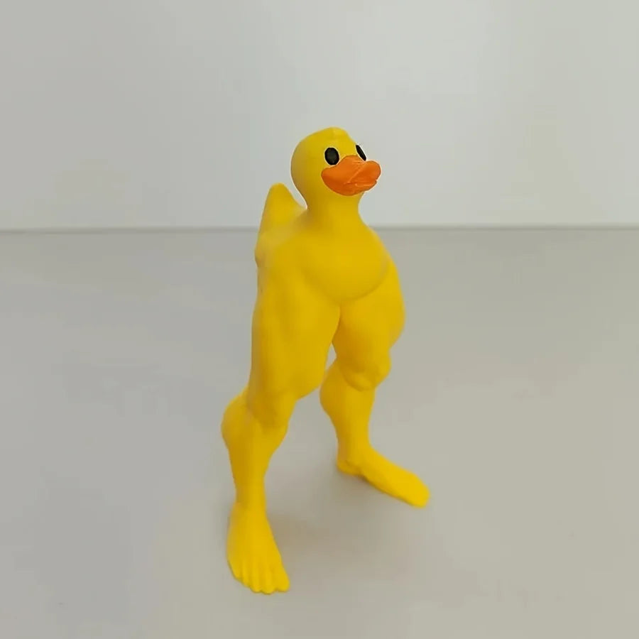 CowLost | product_id-yellow-duck-muscle-leg-ornament-s-size-funny-home-car-decor-gift |12