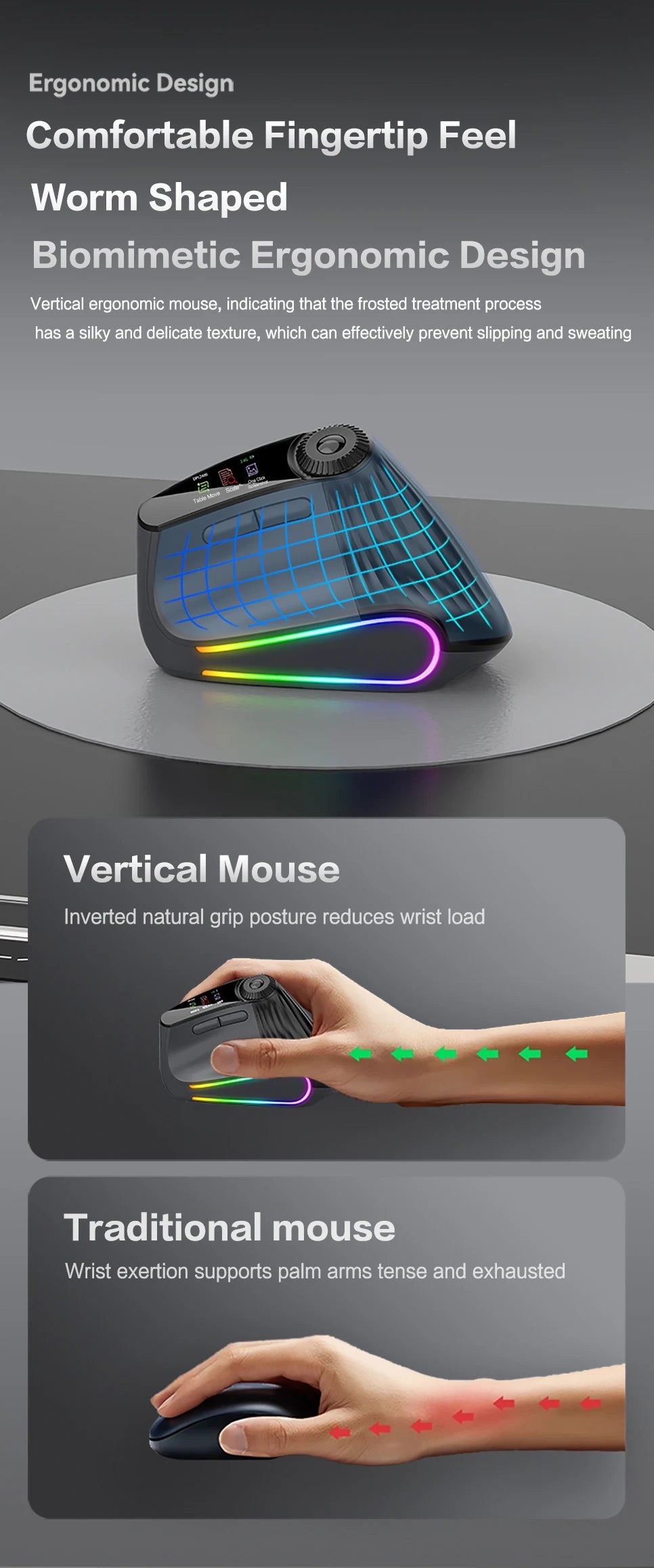 CowLost | backlit-wireless-ergonomic-mouse-with-smart-flying-scroll-function-adjustment-knob-bluetooth-2-4g-rechargeable-gaming-mouse |8