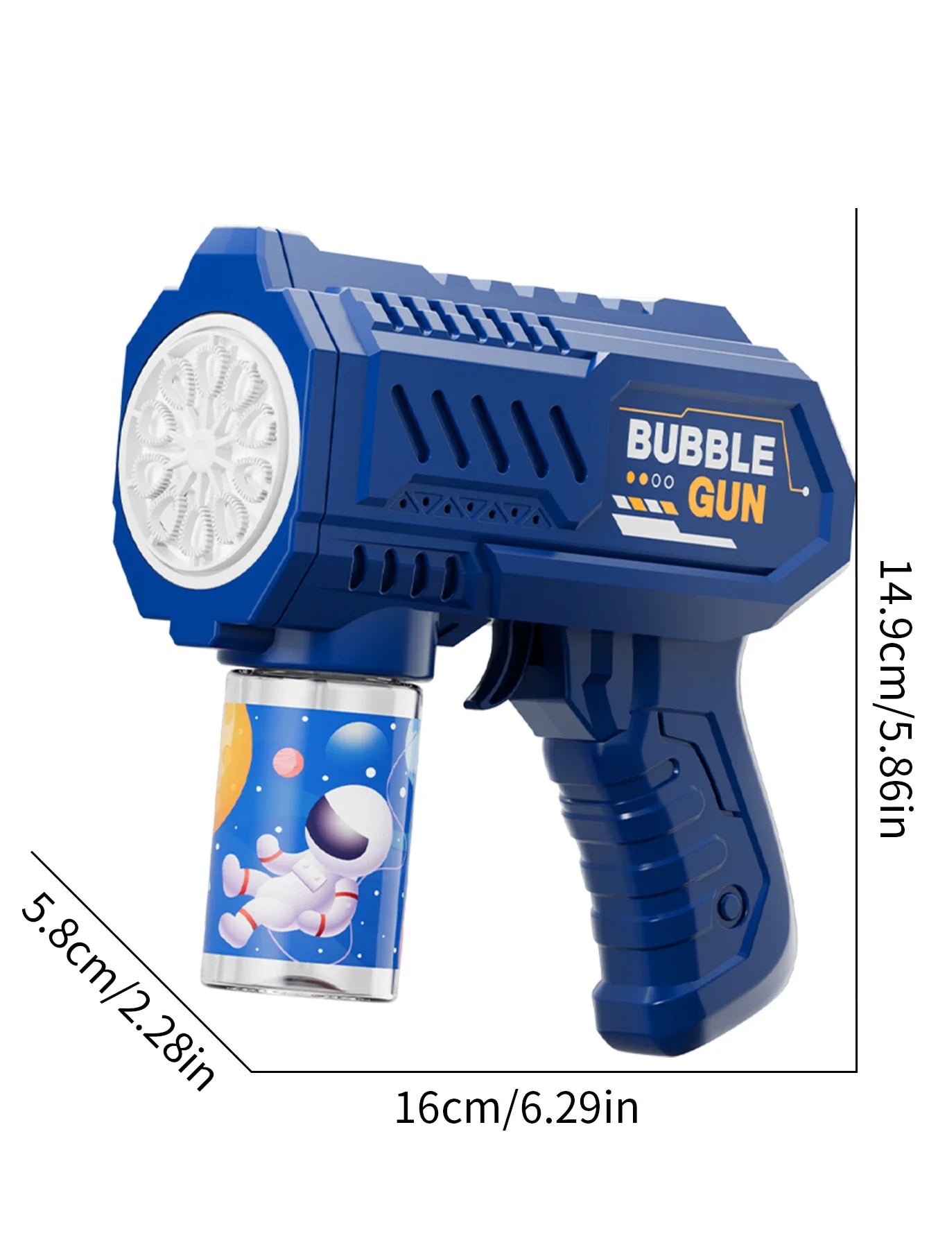 Automatic Bubble Gun Rocket Blower with Bubble Liquid Toy for Kids Outdoor Beach Gifts