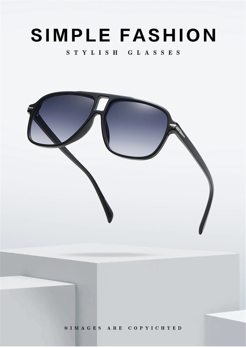 CowLost | earmuffs-vivibee-retro-gradient-brown-aviator-sunglasses-uv400 |9